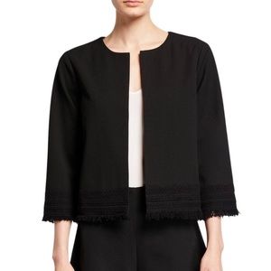NWT Cupcake & Cashmere Anthropologie Black Embellished Jacket size medium